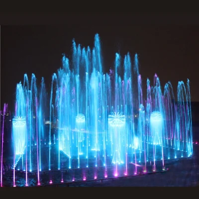 Fontaine sèche de musique à LED de grand projet extérieur de paysage aquatique interactif