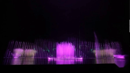 Fontaine de piscine de musique de lampe interactive extérieure à LED