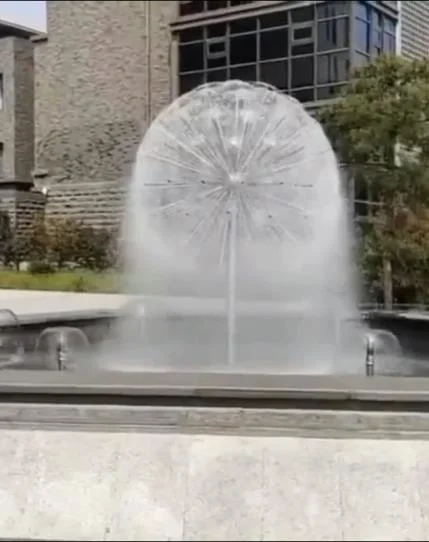 Buse de fontaine de pissenlit de boule de cristal de jardin extérieur