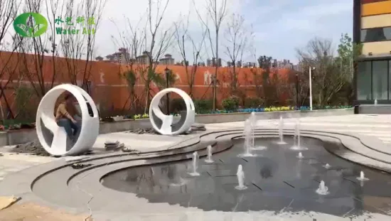 Fontaine interactive de bicyclette de parc extérieur de conception libre