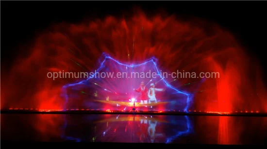 Inde Dal Lake Écran d'eau extérieur Projection d'eau décorative Fontaine d'eau flottante Spectacle de danse avec laser et lumières
