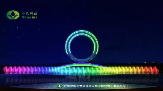 Fontaine dansante flottante Ishim River Big O Show avec projection d'écran d'eau laser